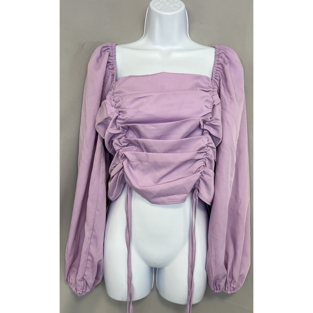 Arula‎ Women's Lavender Ruched Top Blouse Sz XL New